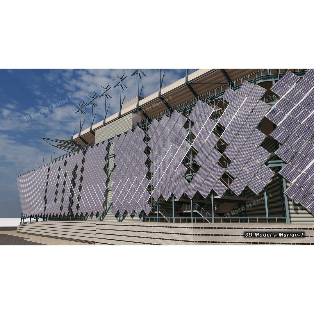 Lincoln Financial Field Stadium 3D Model – Low Poly Game Asset, FBX & OBJ - View 57