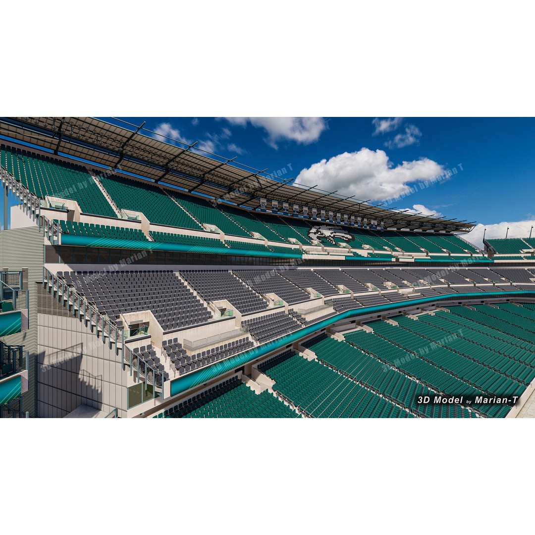 Lincoln Financial Field Stadium 3D Model – Low Poly Game Asset, FBX & OBJ - View 66