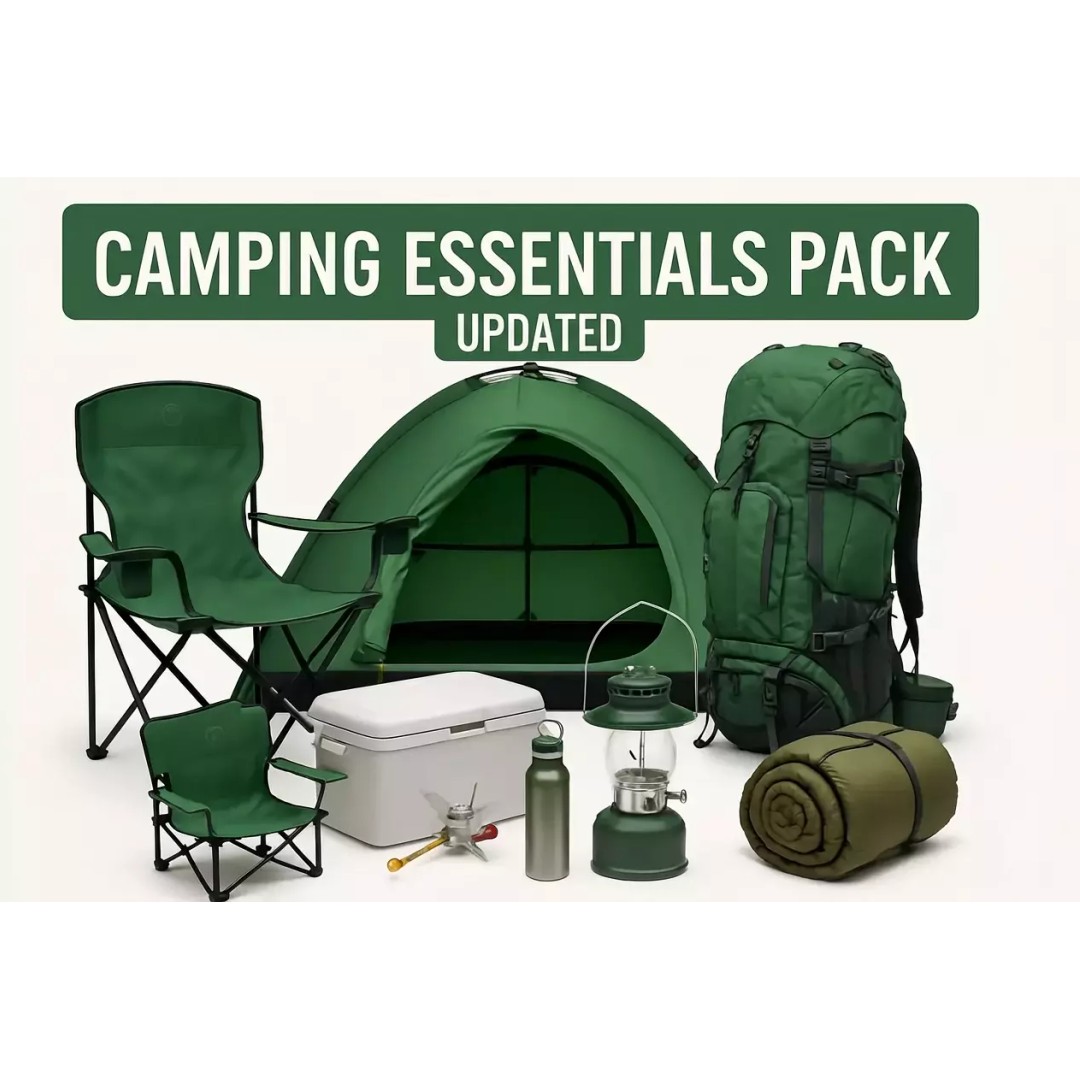 Camping Gear 3D Model Pack – Low Poly Outdoor Assets, FBX & OBJ - View 2