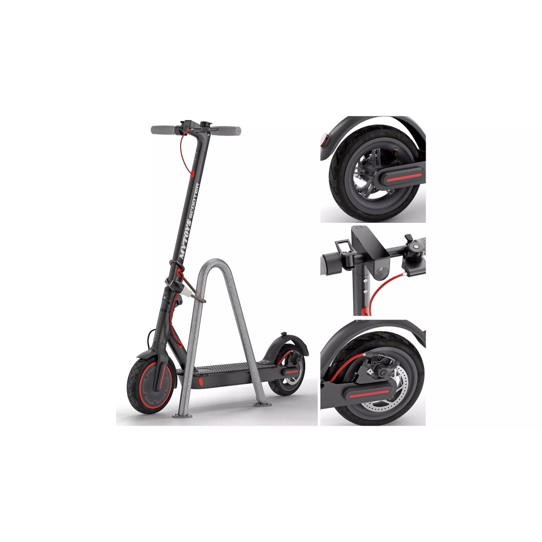 Electric Scooter 3D Model – High Poly Urban Asset, FBX, OBJ - View 2