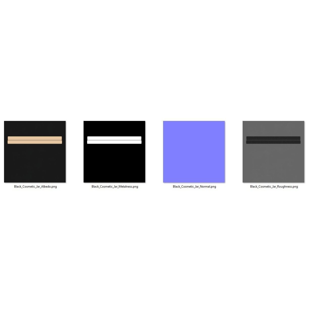 Black Cosmetic Jar 01 - PBR Game-Ready 3D Model - View 10