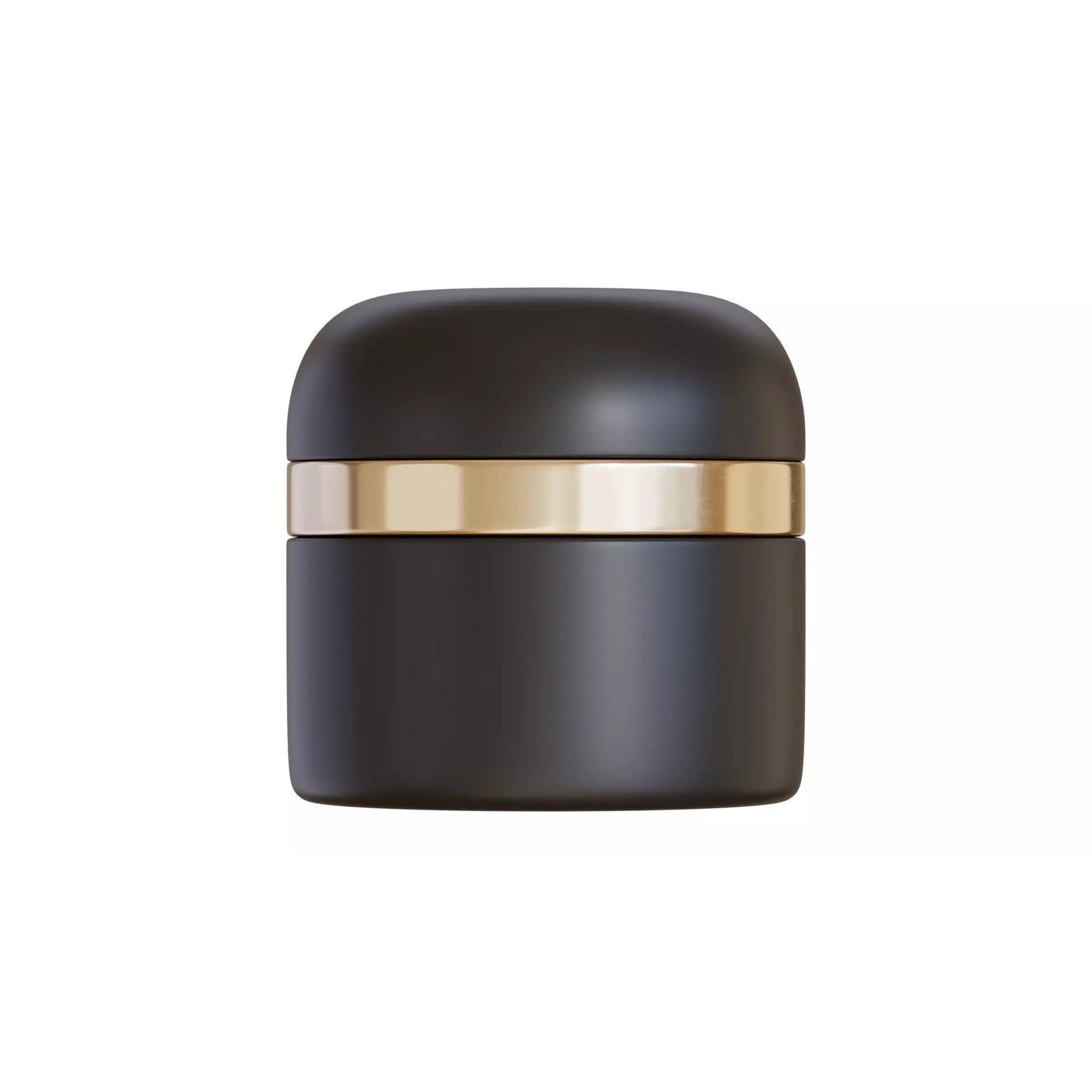 Black Cosmetic Jar 01 - PBR Game-Ready 3D Model - View 2