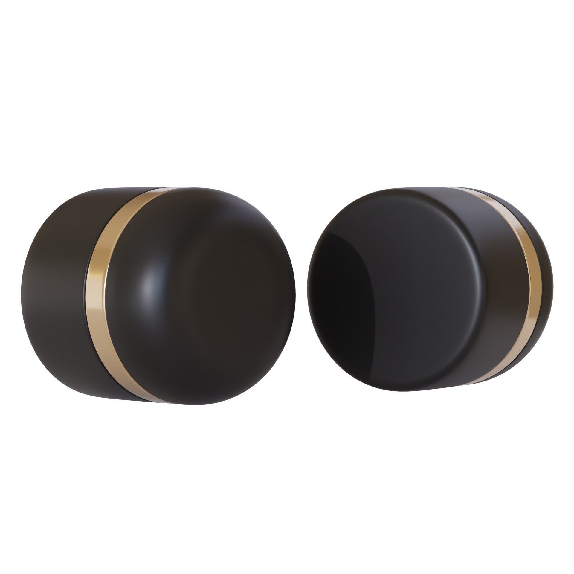 Black Cosmetic Jar 01 - PBR Game-Ready 3D Model - View 5