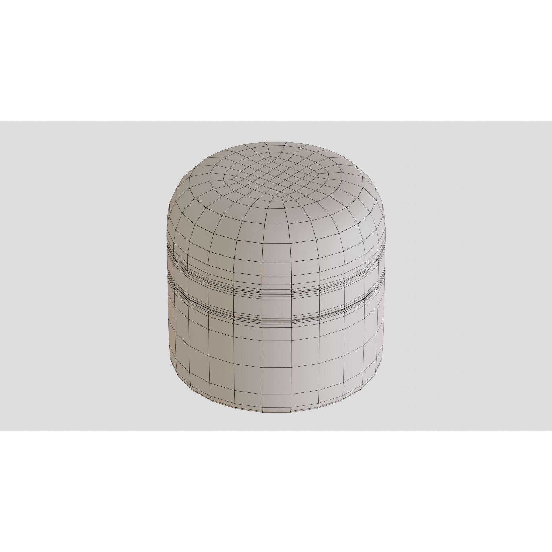 Black Cosmetic Jar 01 - PBR Game-Ready 3D Model - View 7