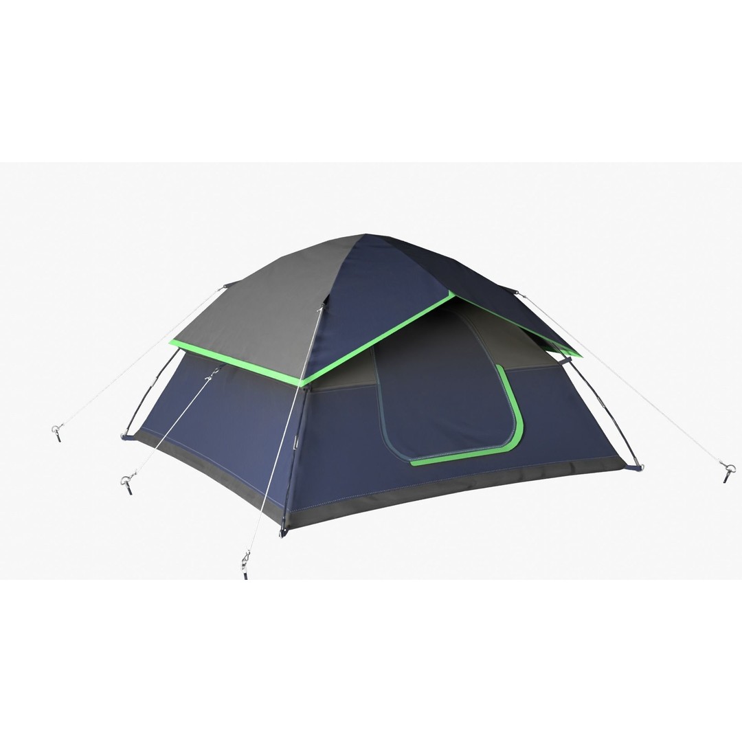 Camping Tent 3D Model – Low Poly PBR Asset, FBX, OBJ, Blender - View 14