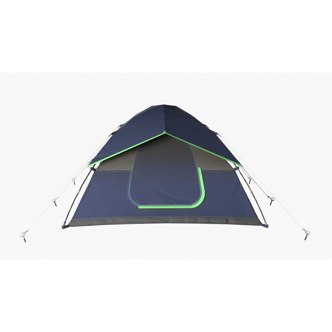 Camping Tent 3D Model – Low Poly PBR Asset, FBX, OBJ, Blender - View 3