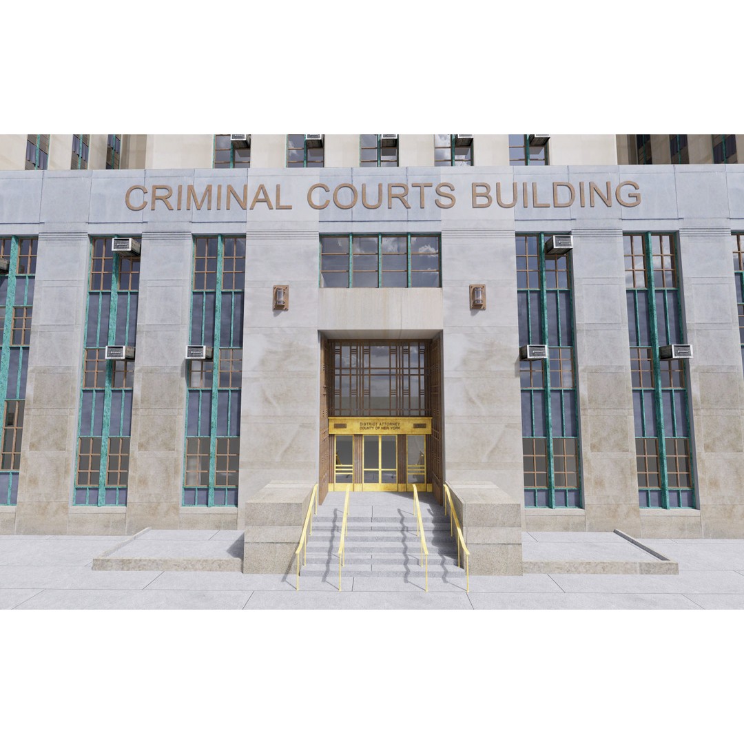District Attorney's Office 3D Model – Exterior Building, FBX - View 25
