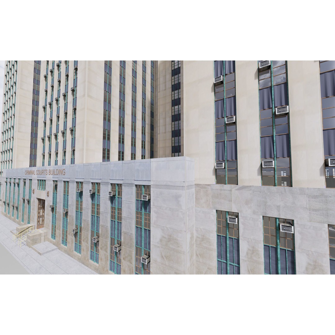 District Attorney's Office 3D Model – Exterior Building, FBX - View 26
