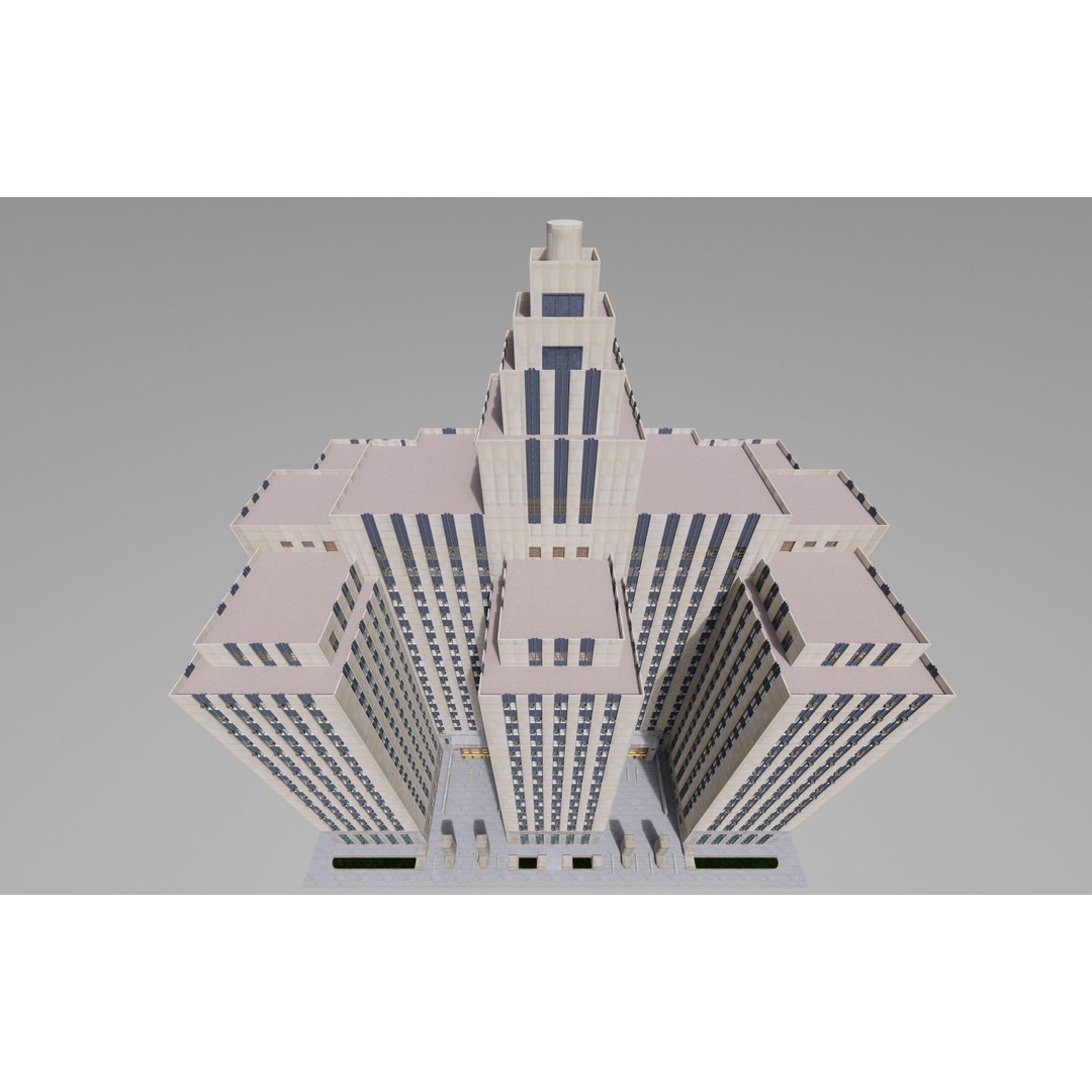 District Attorney's Office 3D Model – Exterior Building, FBX - View 28