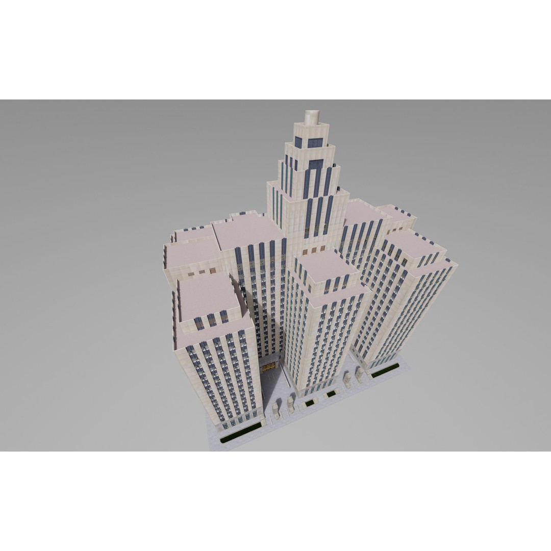 District Attorney's Office 3D Model – Exterior Building, FBX - View 29