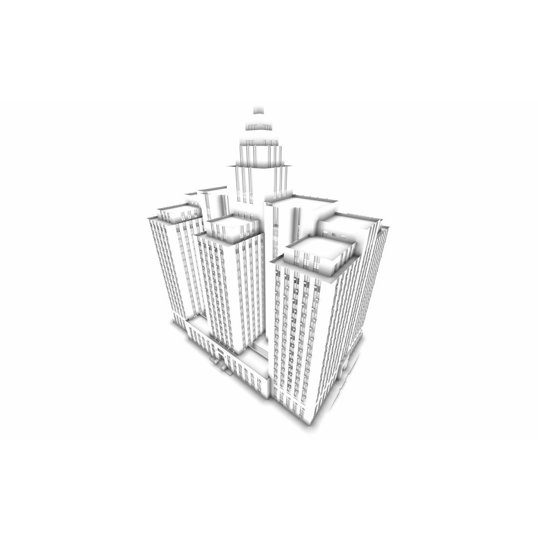 District Attorney's Office 3D Model – Exterior Building, FBX - View 32