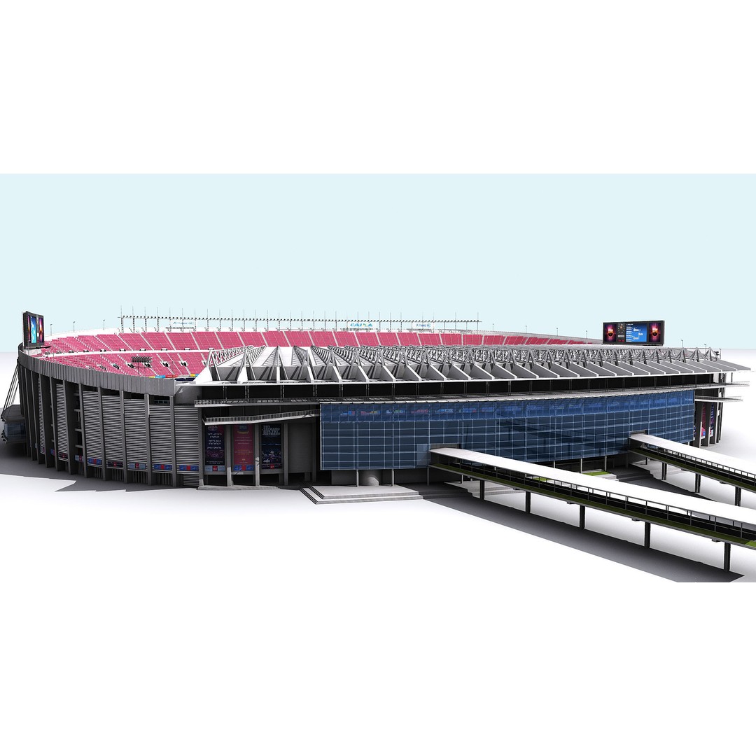 Camp Nou 3D Model – Realistic Stadium Asset for Games & Archviz - View 11