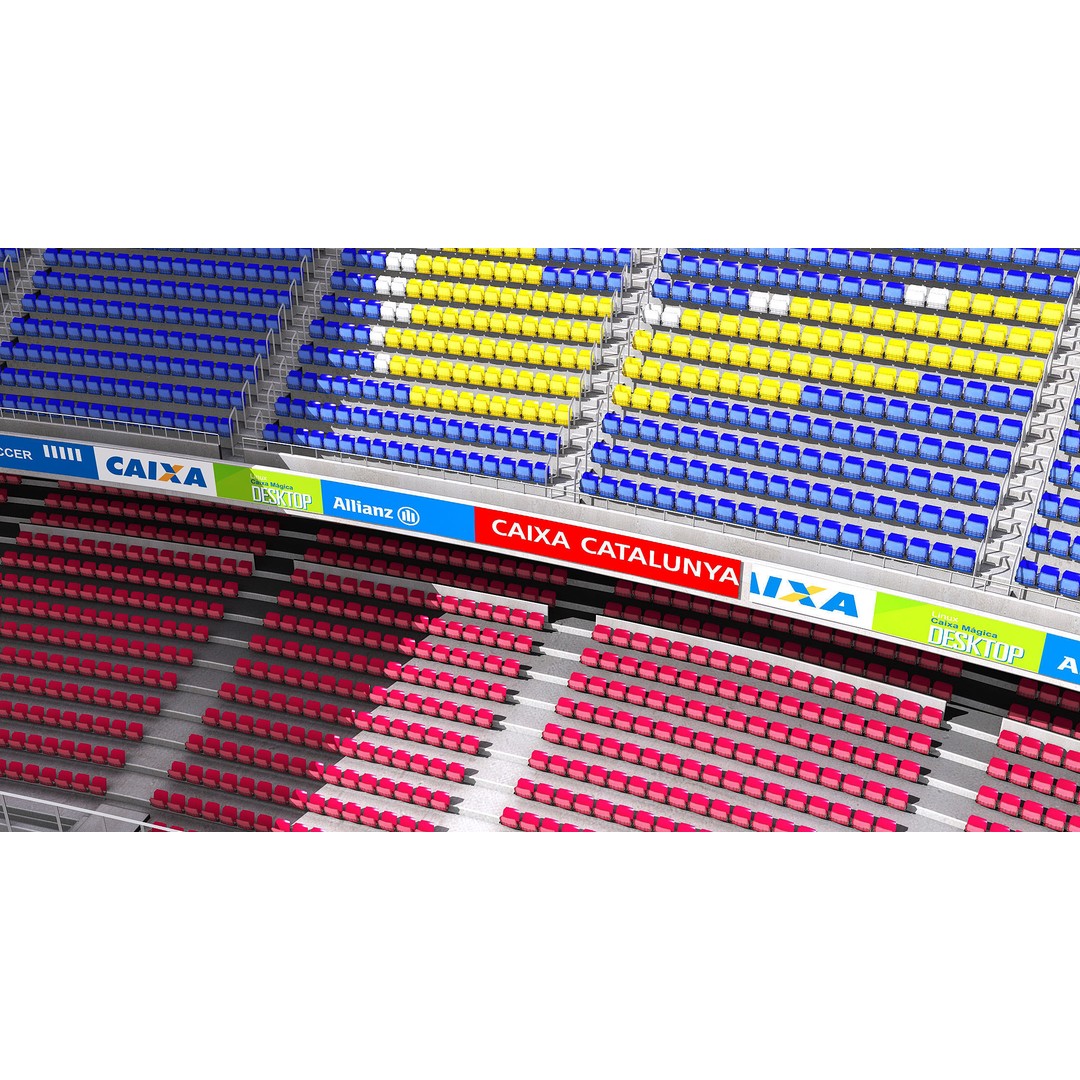 Camp Nou 3D Model – Realistic Stadium Asset for Games & Archviz - View 16