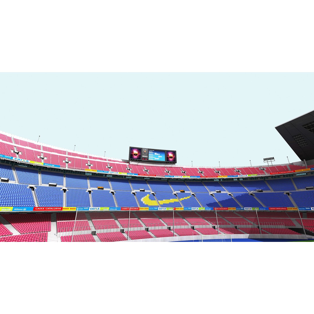 Camp Nou 3D Model – Realistic Stadium Asset for Games & Archviz - View 18