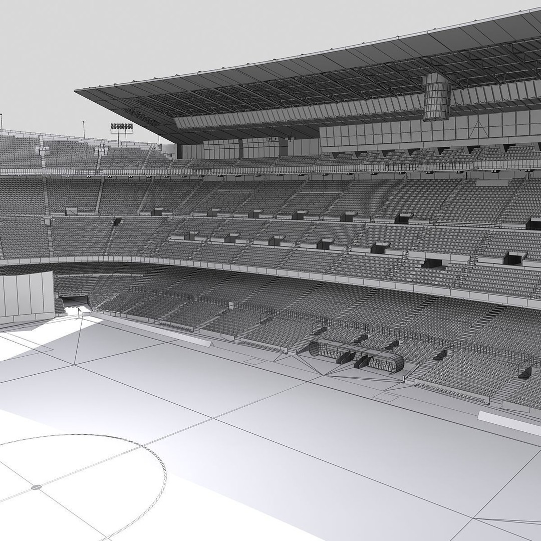 Camp Nou 3D Model – Realistic Stadium Asset for Games & Archviz - View 19