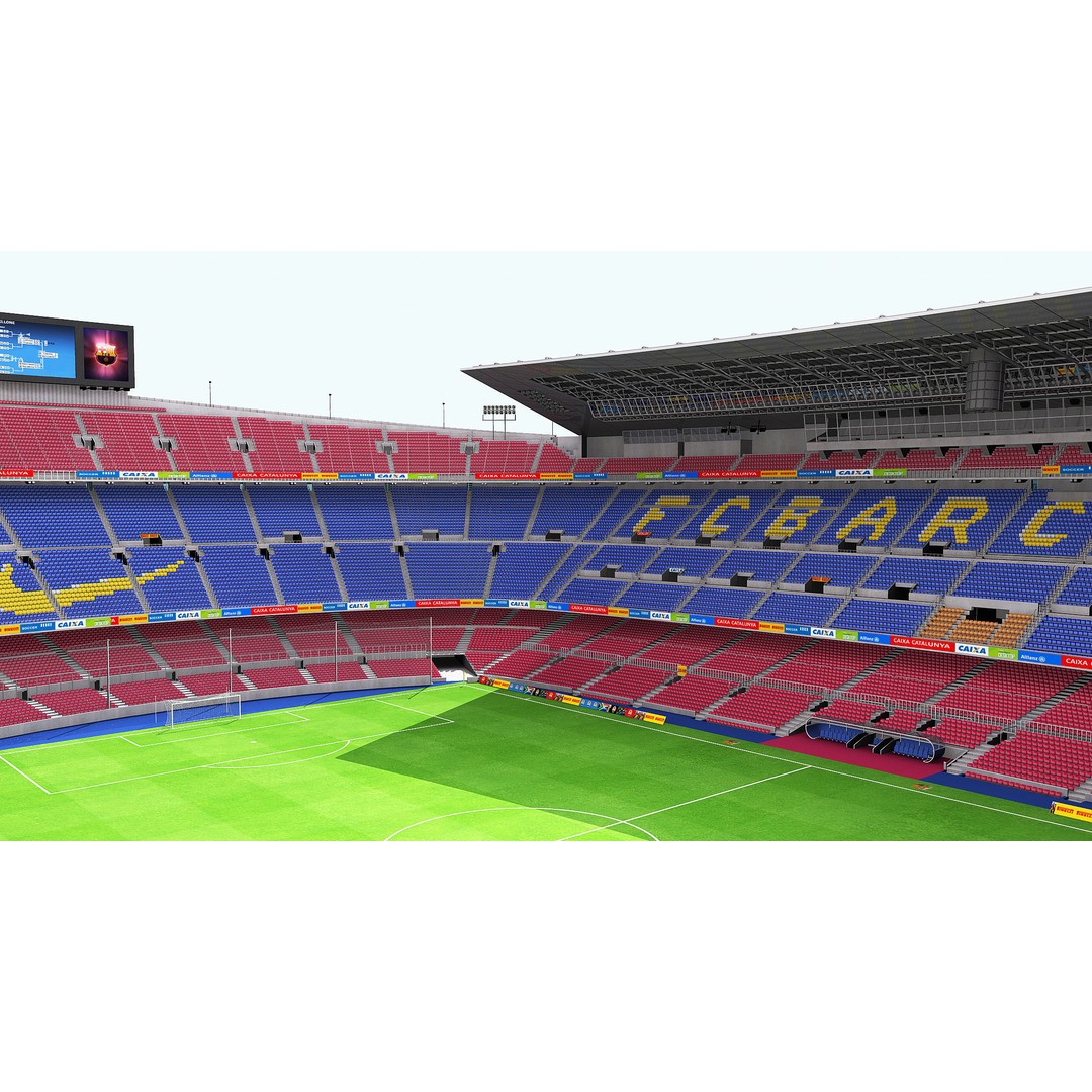 Camp Nou 3D Model – Realistic Stadium Asset for Games & Archviz - View 3