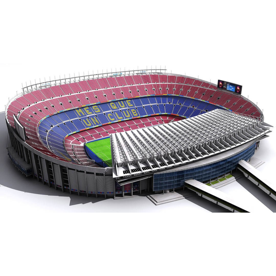 Camp Nou 3D Model – Realistic Stadium Asset for Games & Archviz - View 4