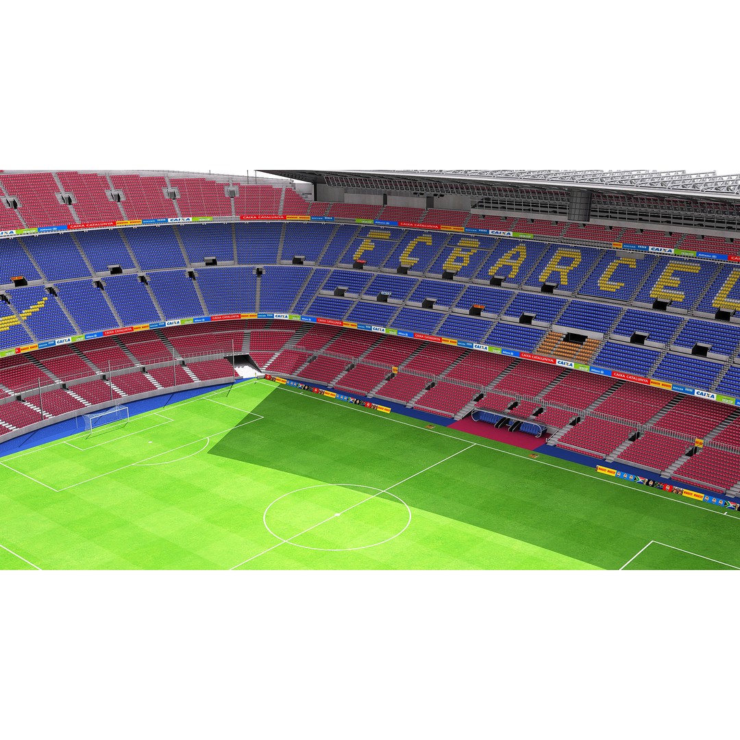 Camp Nou 3D Model – Realistic Stadium Asset for Games & Archviz - View 5