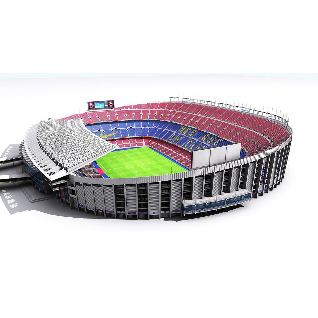 Camp Nou 3D Model – Realistic Stadium Asset for Games & Archviz - View 8