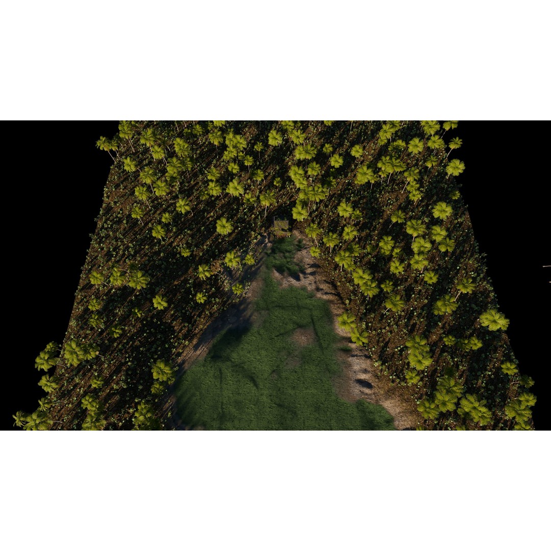 Tropical Cabin 3D Model – High Poly Landscape Scene for Blender - View 13