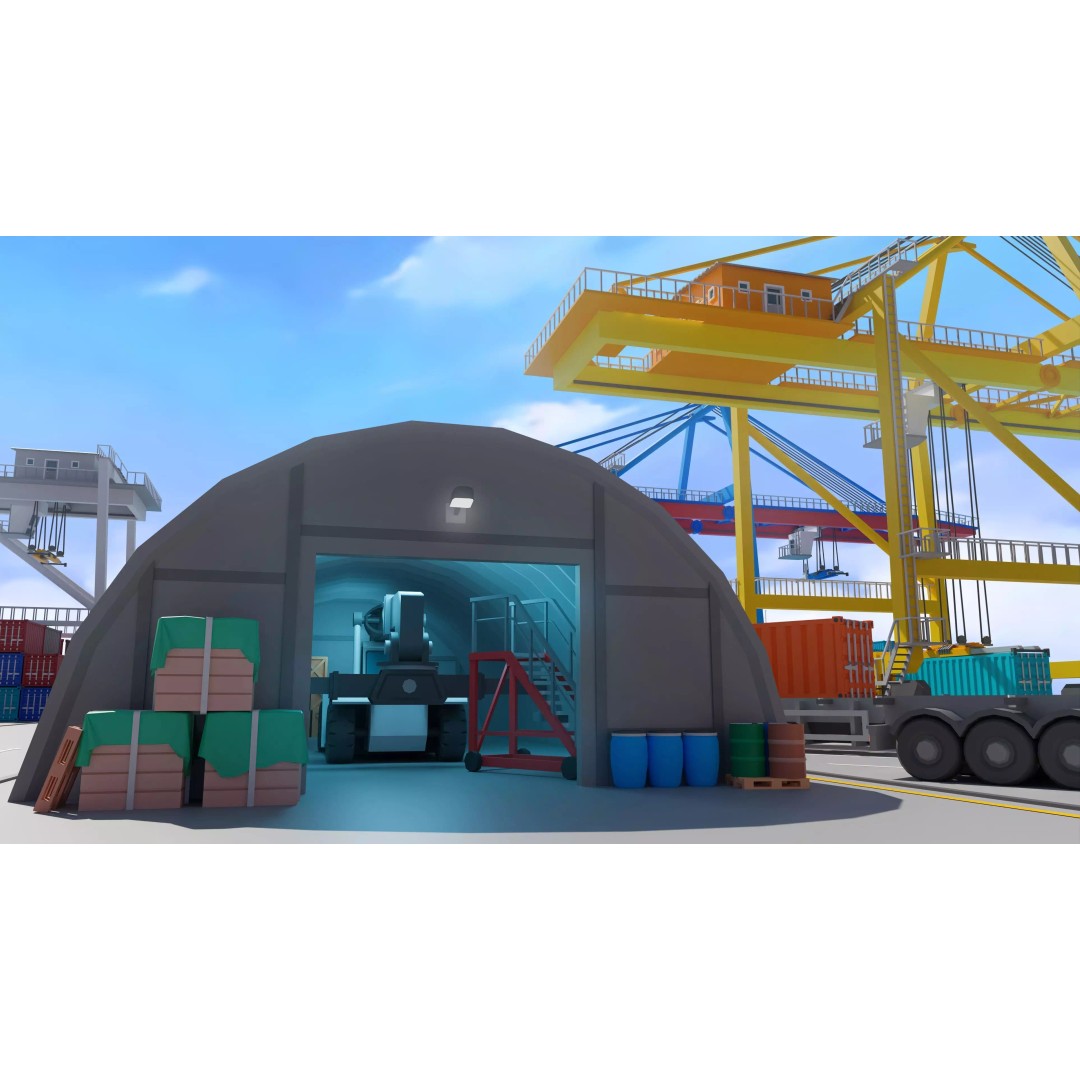 Port 3D Model – Low Poly Industrial Assets for Game Development - View 20