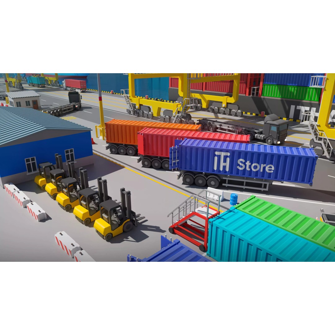 Port 3D Model – Low Poly Industrial Assets for Game Development - View 31