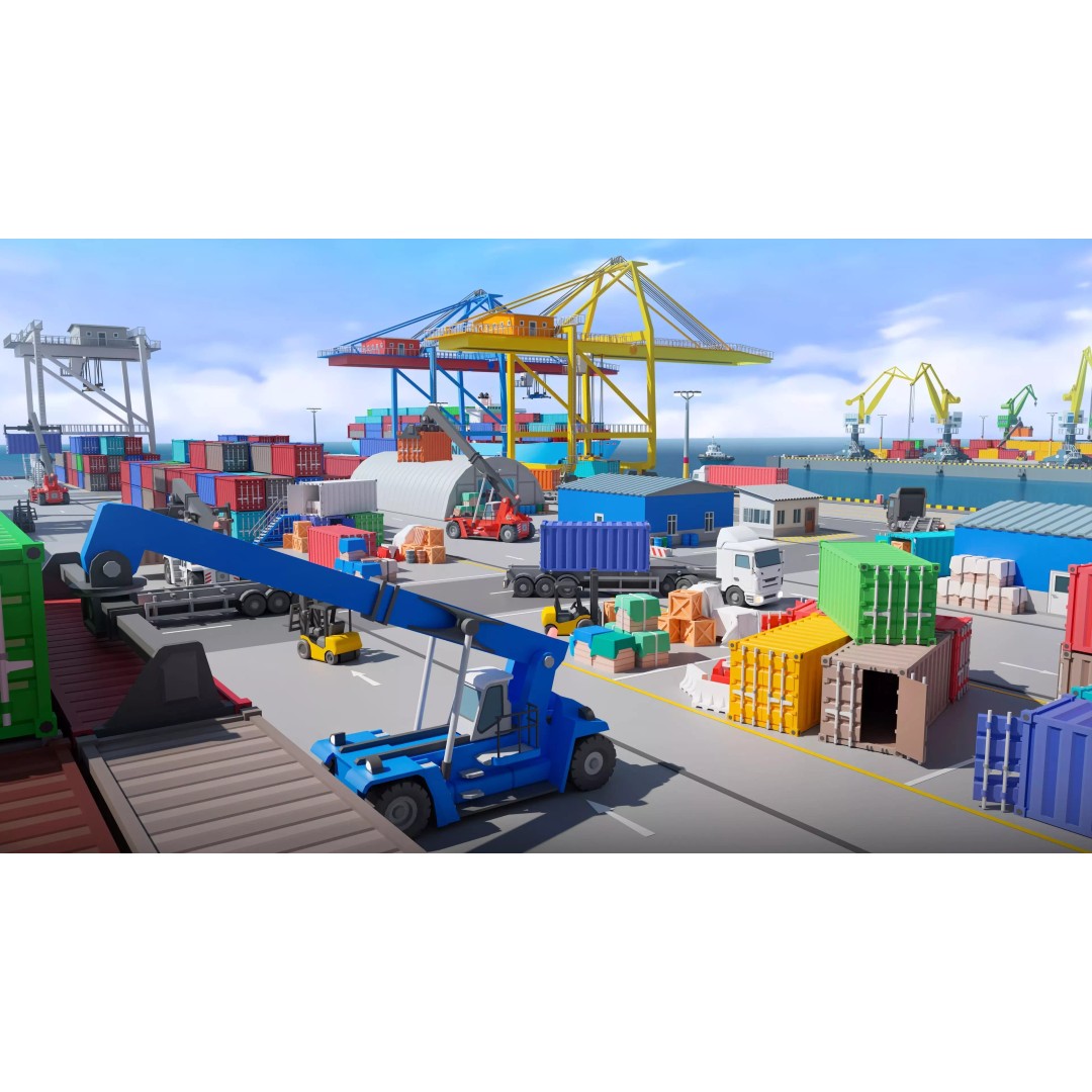 Port 3D Model – Low Poly Industrial Assets for Game Development - View 36