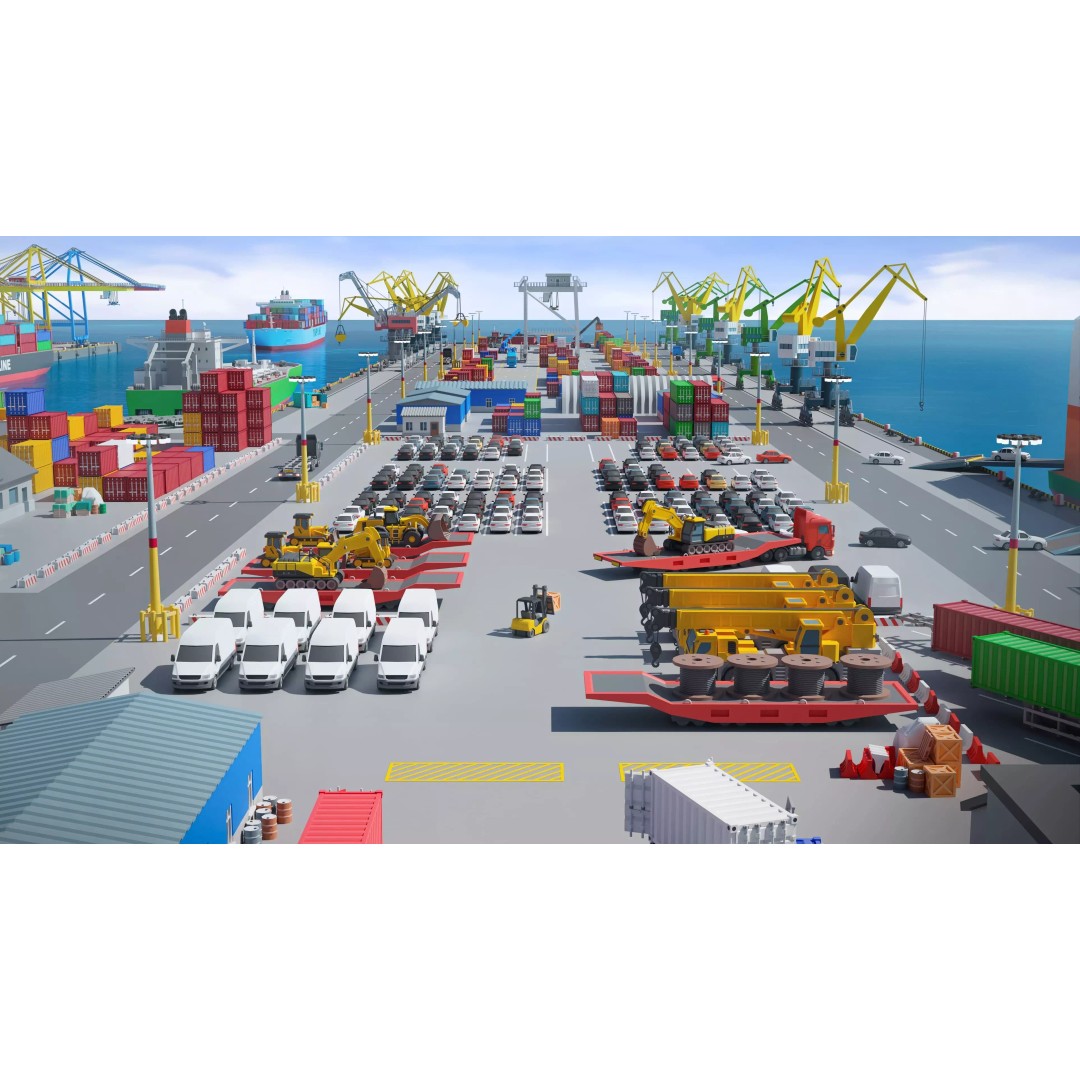 Port 3D Model – Low Poly Industrial Assets for Game Development - View 39