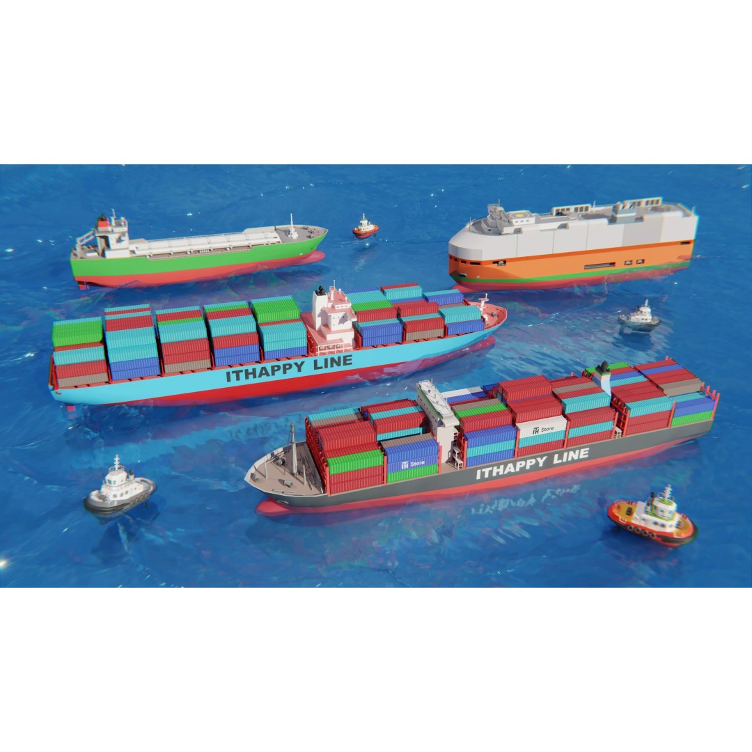 Port 3D Model – Low Poly Industrial Assets for Game Development - View 44