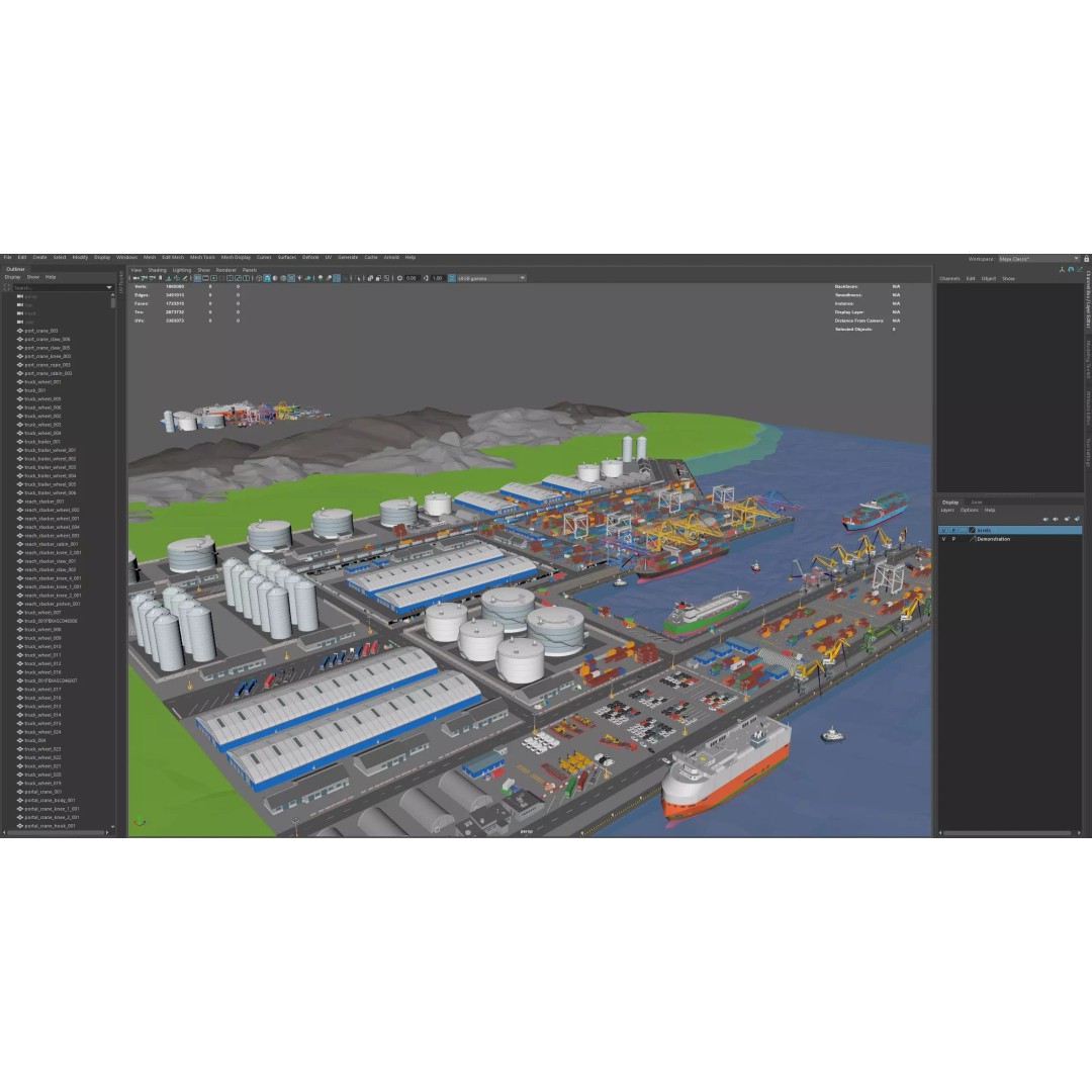 Port 3D Model – Low Poly Industrial Assets for Game Development - View 51