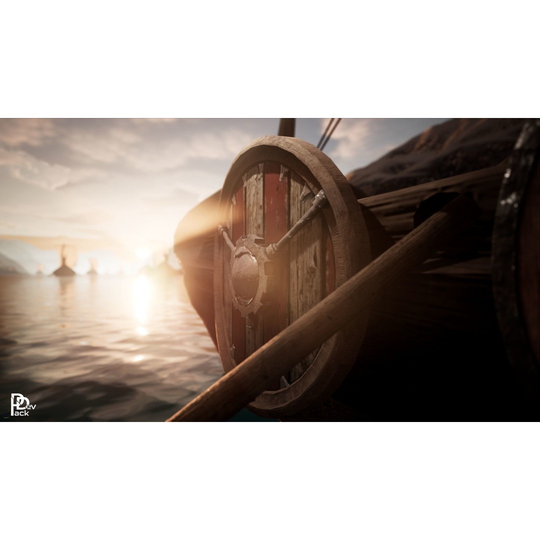 Viking Environment 3D Model – Realistic Low-Poly Asset Package, FBX - View 10