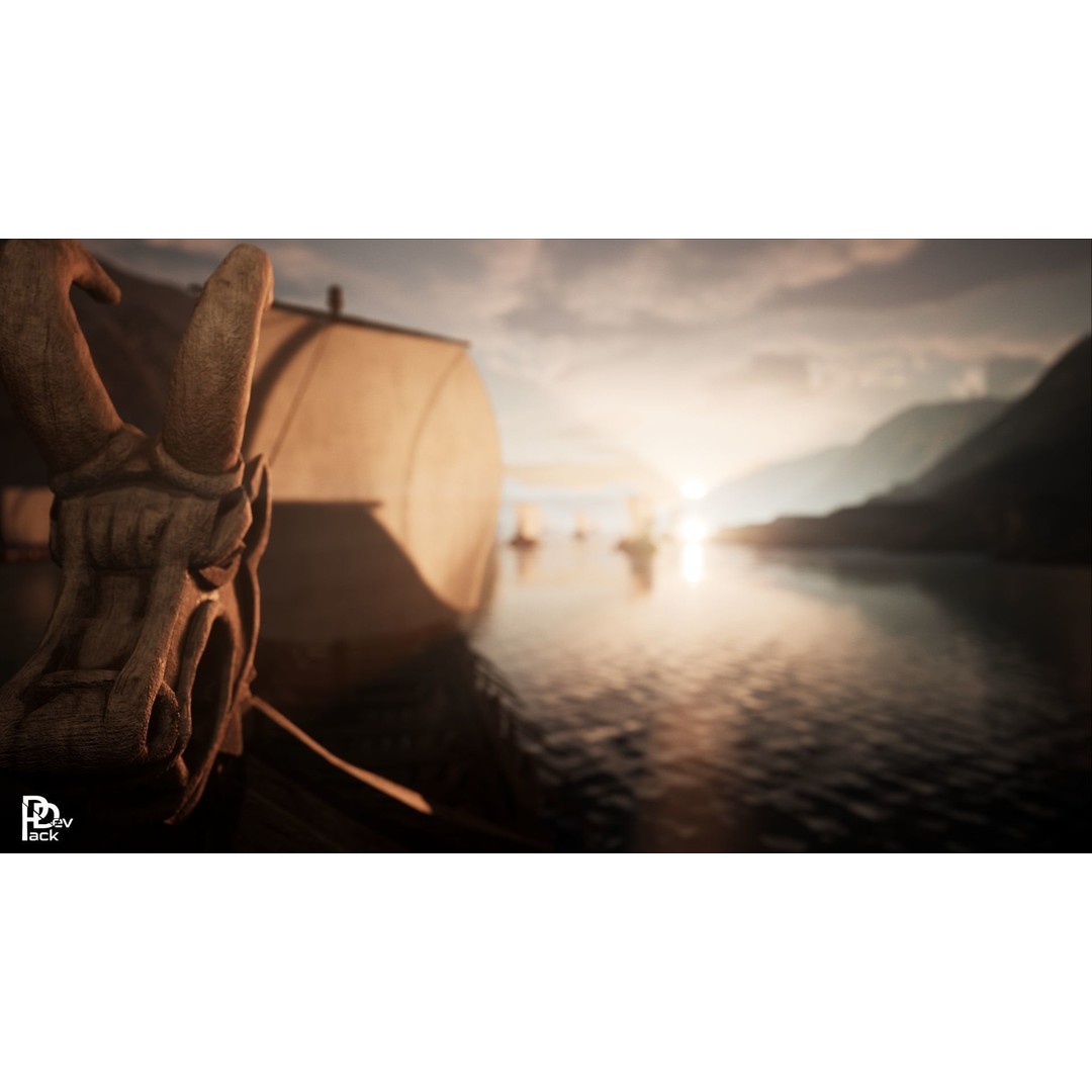 Viking Environment 3D Model – Realistic Low-Poly Asset Package, FBX - View 12