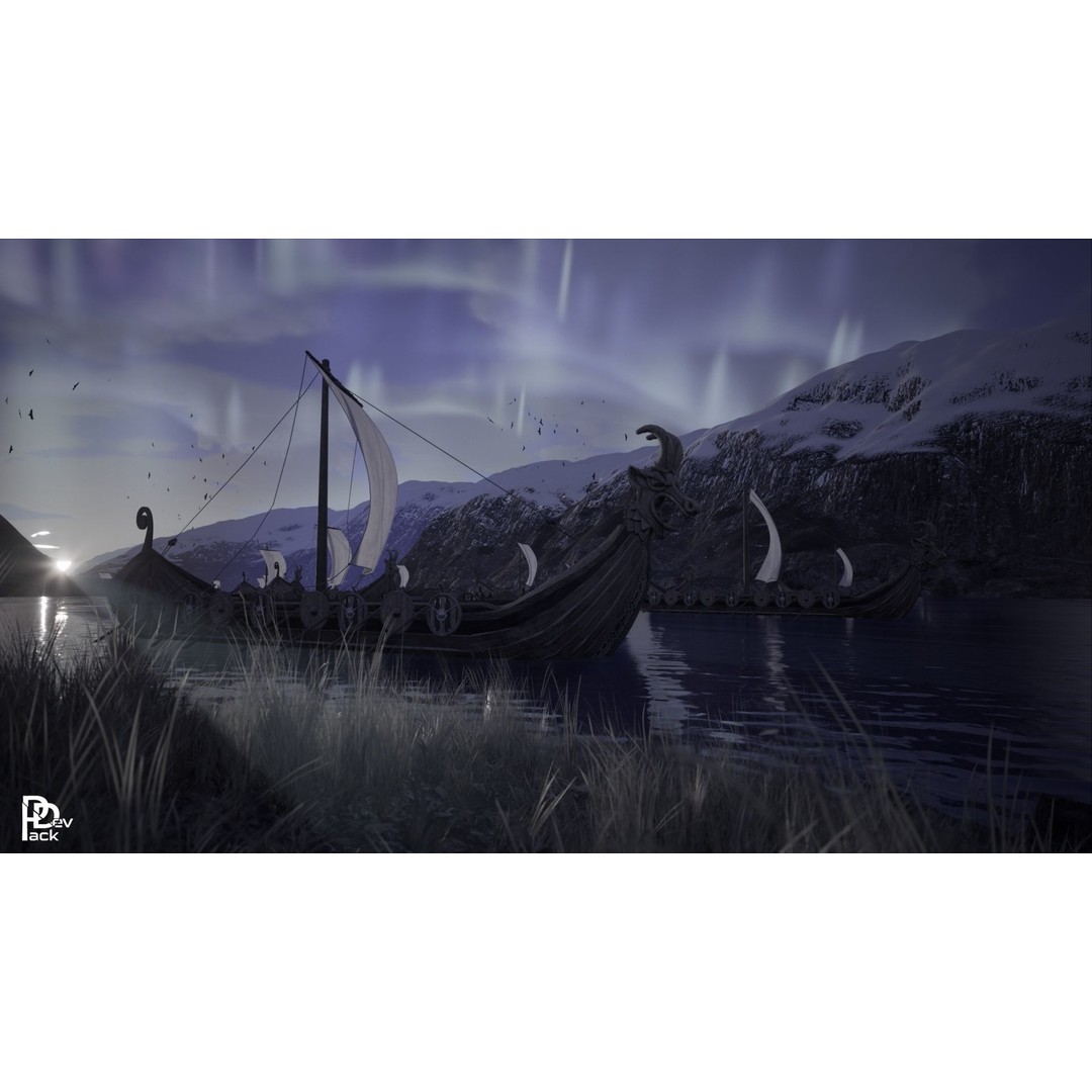 Viking Environment 3D Model – Realistic Low-Poly Asset Package, FBX - View 13