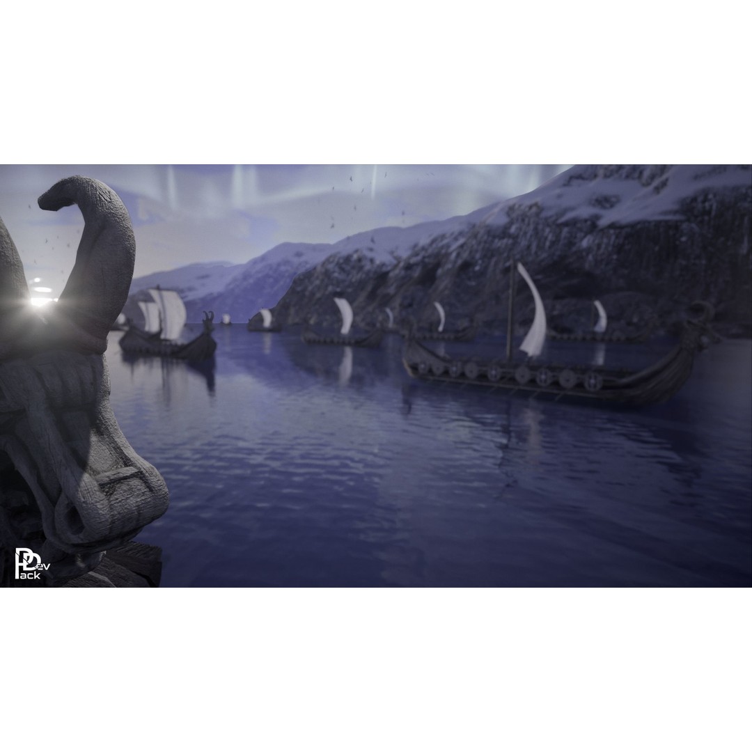 Viking Environment 3D Model – Realistic Low-Poly Asset Package, FBX - View 15