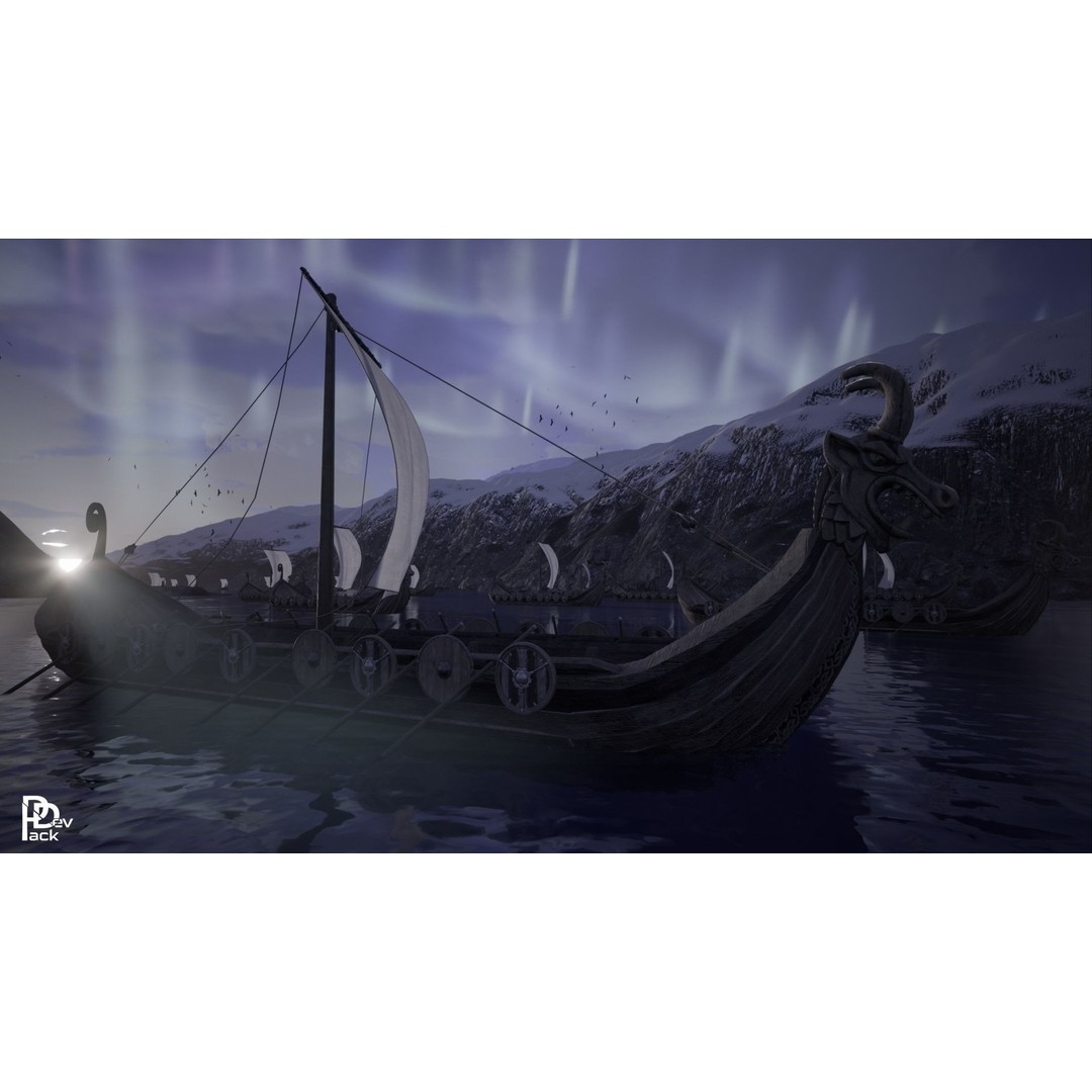 Viking Environment 3D Model – Realistic Low-Poly Asset Package, FBX - View 16