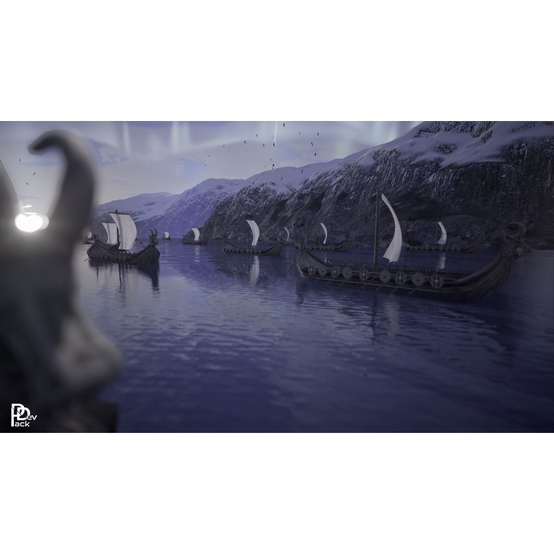 Viking Environment 3D Model – Realistic Low-Poly Asset Package, FBX - View 17