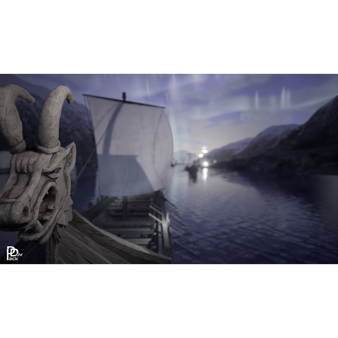 Viking Environment 3D Model – Realistic Low-Poly Asset Package, FBX - View 21