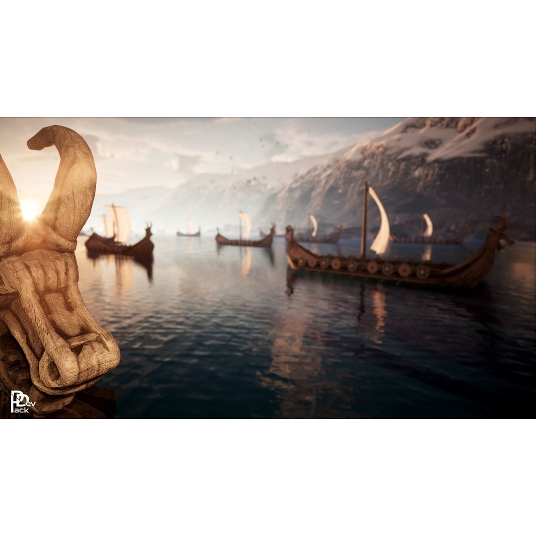 Viking Environment 3D Model – Realistic Low-Poly Asset Package, FBX - View 7