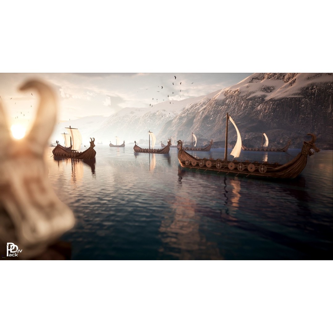 Viking Environment 3D Model – Realistic Low-Poly Asset Package, FBX - View 8