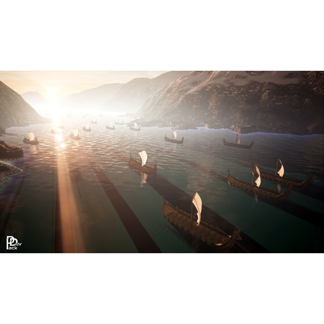 Viking Environment 3D Model – Realistic Low-Poly Asset Package, FBX - View 9
