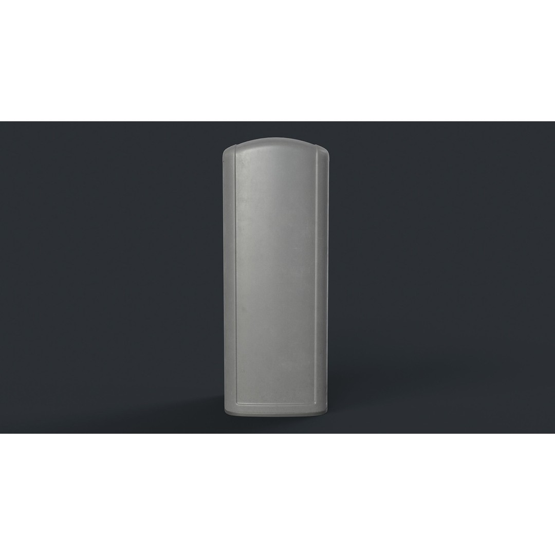 Street Trash Can 3D Model – Low Poly Game-Ready PBR Asset, FBX - View 20