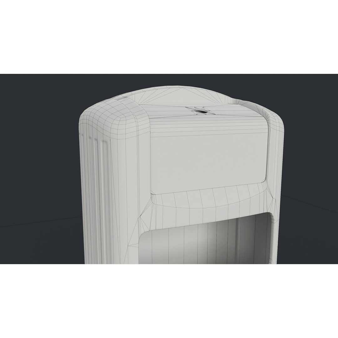 Street Trash Can 3D Model – Low Poly Game-Ready PBR Asset, FBX - View 26