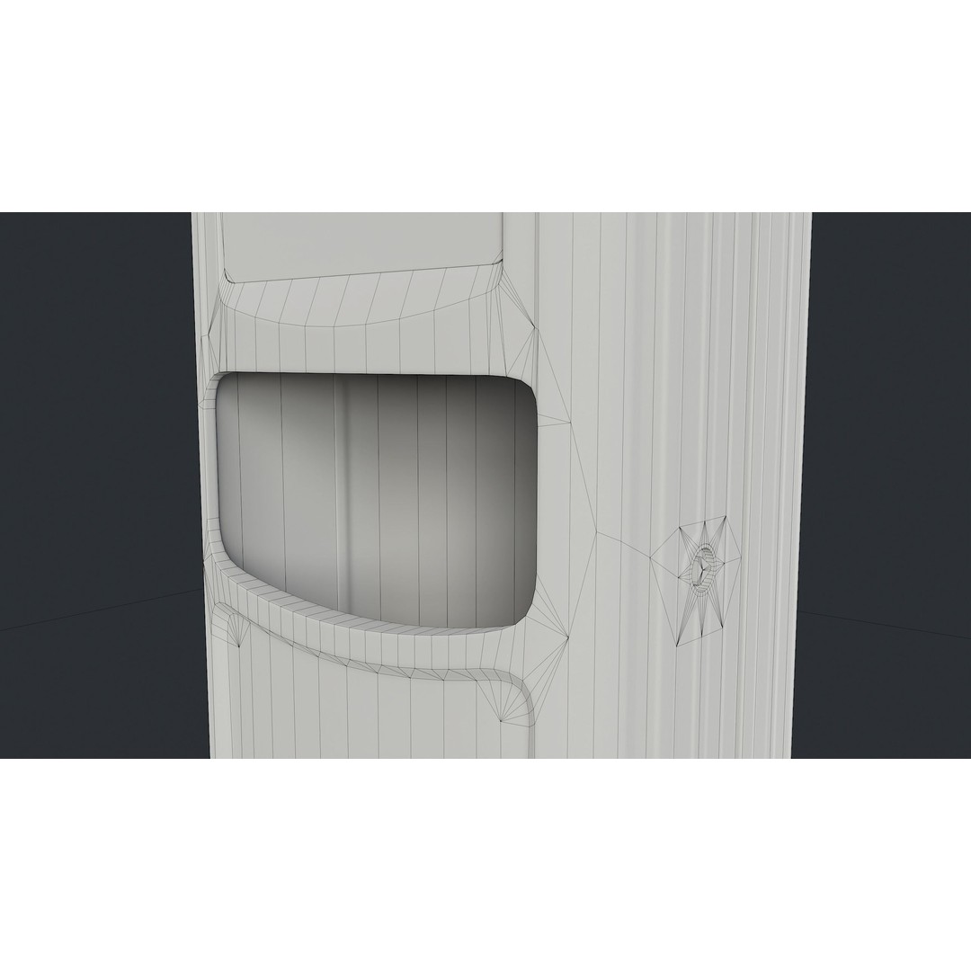 Street Trash Can 3D Model – Low Poly Game-Ready PBR Asset, FBX - View 27