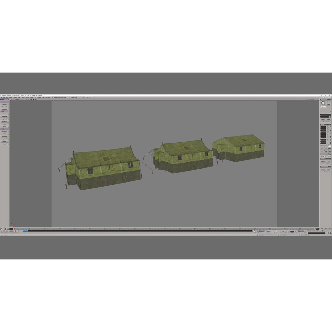 Military Tent 3D Model – Low Poly Game Asset with PBR Textures - View 24