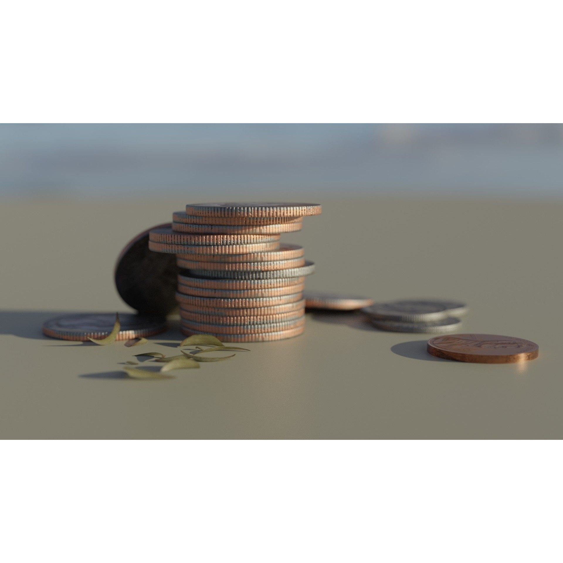 Four Dollars and Eighty-Seven Cents - Game-Ready 3D Model - View 5
