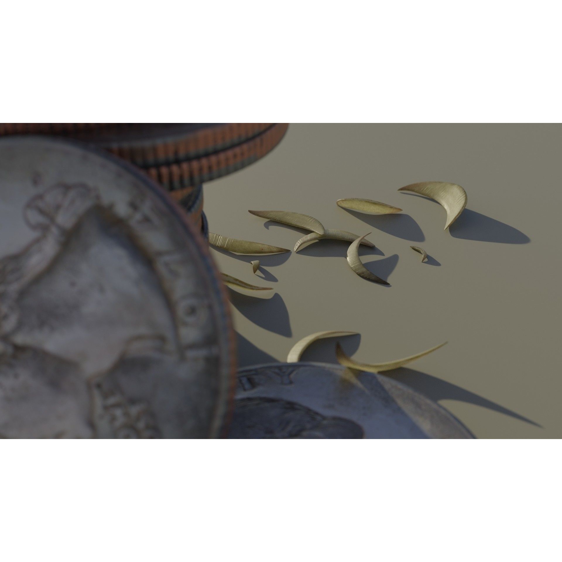 Four Dollars and Eighty-Seven Cents - Game-Ready 3D Model - View 6