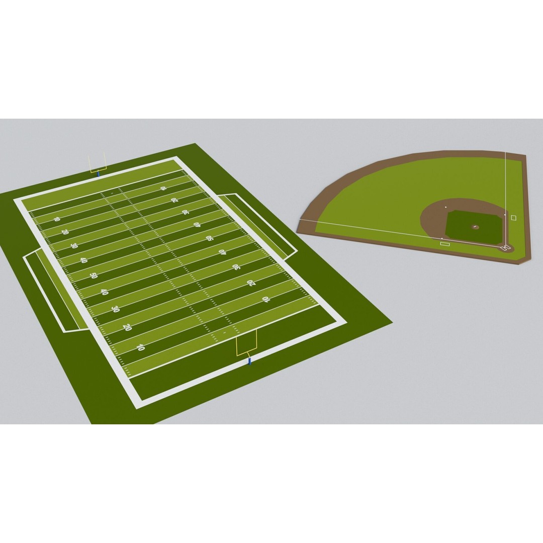 Sports Stadium Pack 3D Model – Game Ready Collection, FBX, OBJ - View 10
