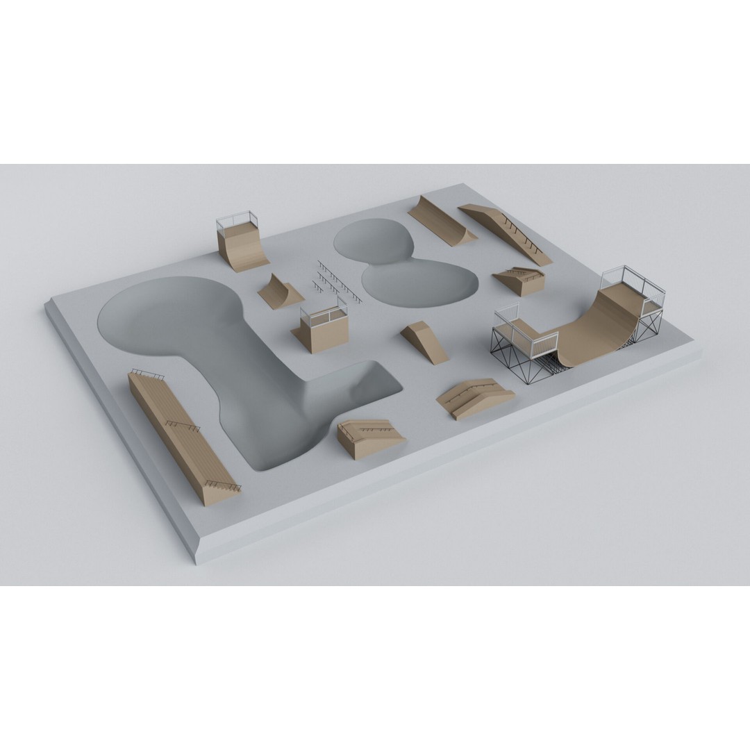 Sports Stadium Pack 3D Model – Game Ready Collection, FBX, OBJ - View 11