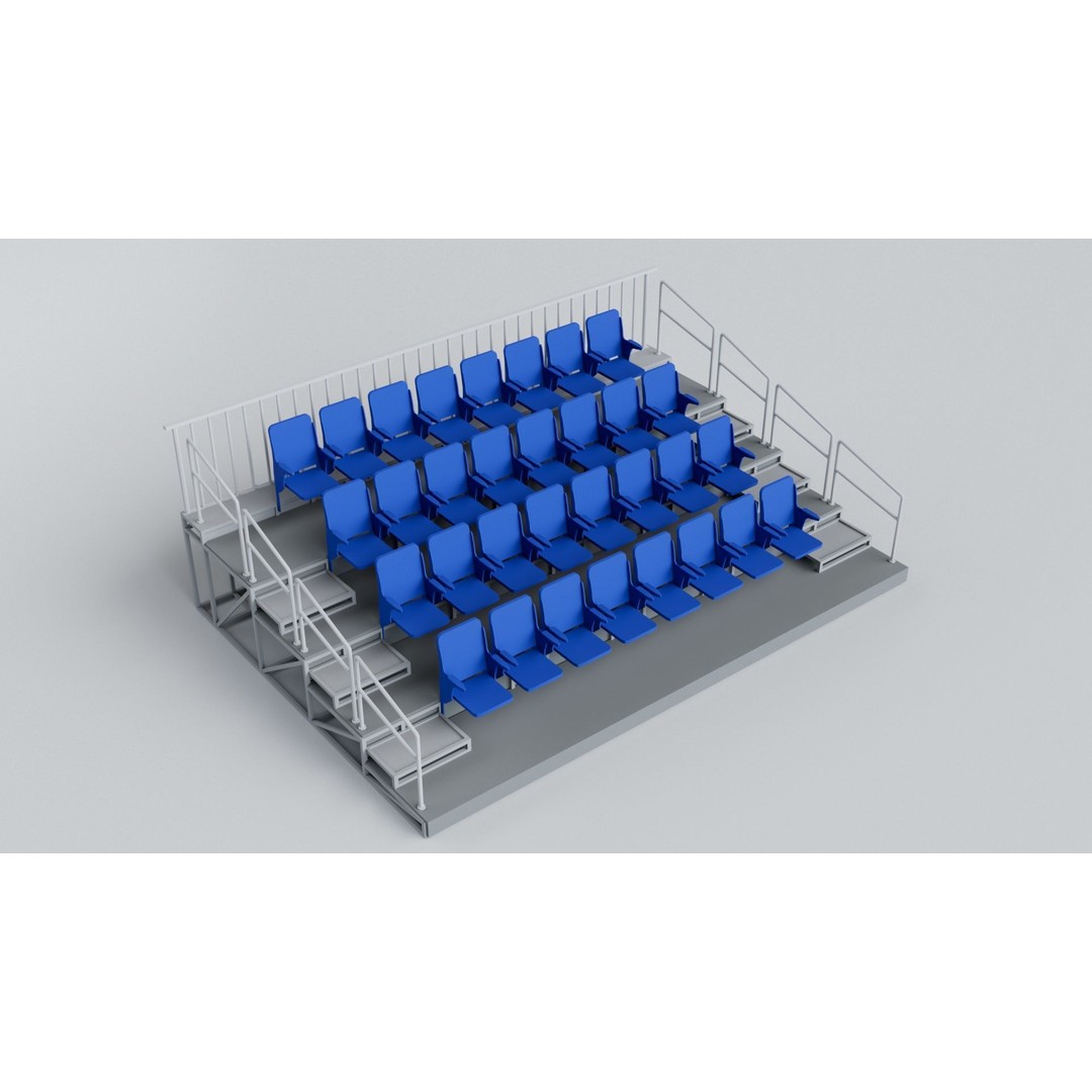 Sports Stadium Pack 3D Model – Game Ready Collection, FBX, OBJ - View 6