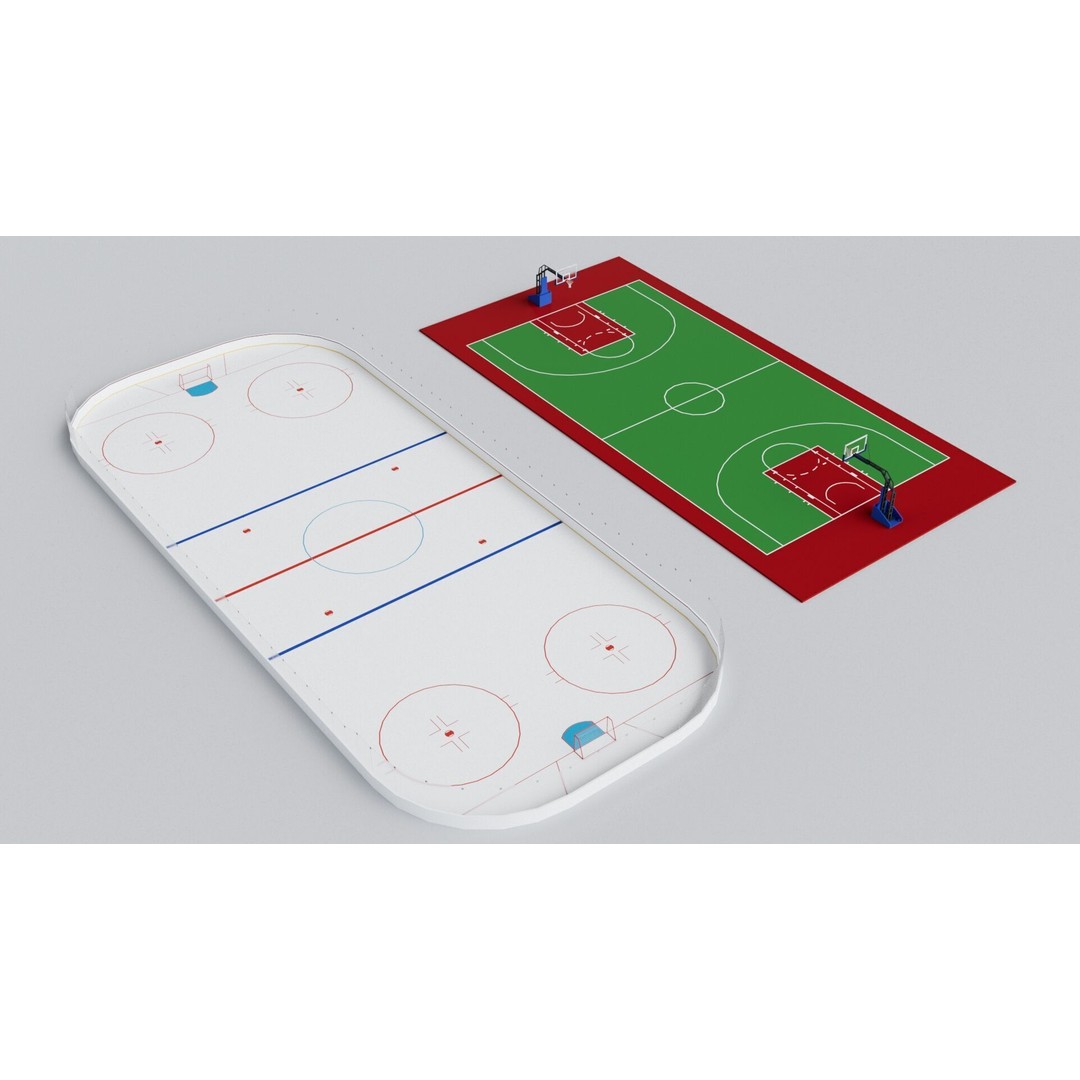 Sports Stadium Pack 3D Model – Game Ready Collection, FBX, OBJ - View 8